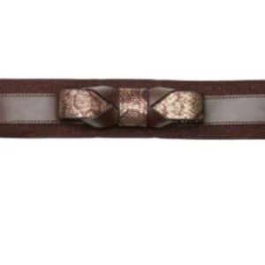 LOFT Golden Brown Bow Tie Belt